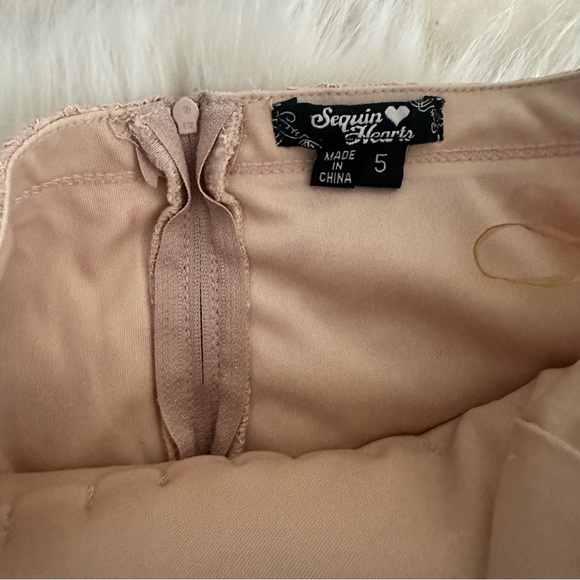 Sequin Hearts Lace Mini Dress - Picture 6 of 8